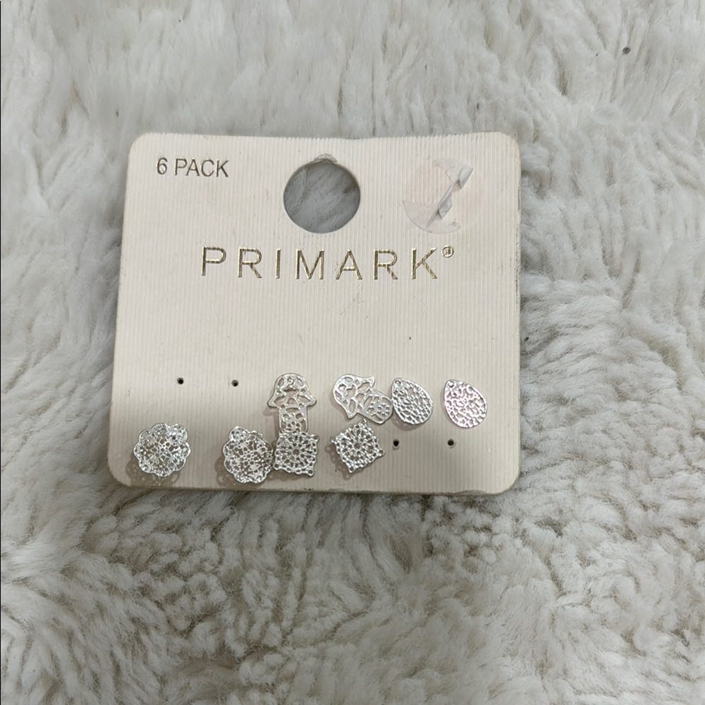 Primark Silver Tone Earring Set